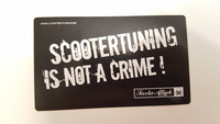 Scootertuning is not a crime tarra (vanha)