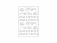 Malossi tarra-arkki hopea 11,5x16,8cm