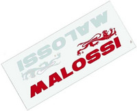 Malossi tarrat 2x punainen ja valkoinen, 8,3x2cm.