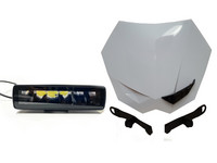 Purelux Terrain Black LED-lisätyövalo 30W 5700K + NoEnd numerokilpi, valkoinen