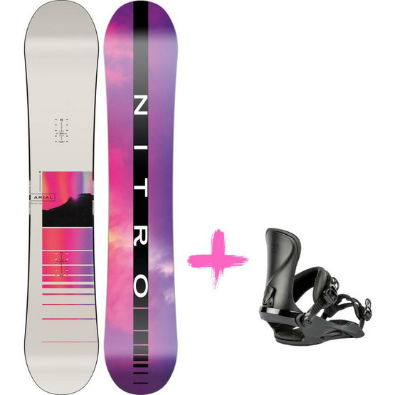 Nitro Arial 142 cm + Cosmic Ultra Black side S/M-kokoa