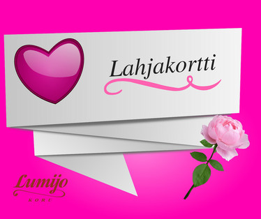 Lumijo sähköinen lahjakortti 100e