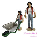 Schleich Tallityöntekijä nainen ja kottikärryt - Second Hand