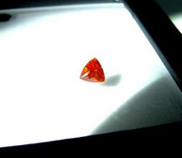 Sphalerite kolmio, harvinainen värisävy