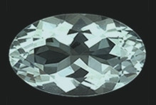 Akvamariini ovaali 6mm