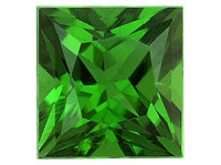 chrome tourmaline neliö, 2,7mm