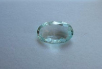 AKVAMARIINI, 8,7ct kirkas ovaali