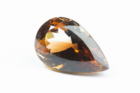 Imperial topaz pisara 18mm / 14ct, kirkas monisävyinen oranssin ruskeasta  konjakin ruskeisiin loisteihin, Imperial topaz,topaasi jalokivi hyvällä  hyvin loistavalla hionnalla 