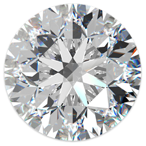 4,2mm   pyöreä briljantti hiottu timantti Gia todistuksella