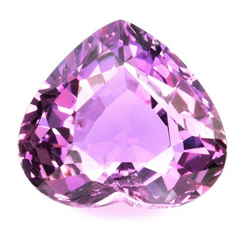 SAFIIRI, sydän 6,5mm hyvällä purppuran punaisella sävyllä