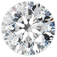0,24 ct / 3,9mm / F / VS1,   pyöreä briljantti hiottu timantti Gia todistuksella