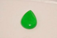 kalsedoni pisara , imperial green 37mm