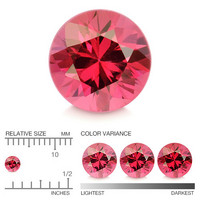 (487) kirkas Songea kaivoksen briljantti rubiini 3,2mm