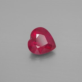 (429) Rubiini sydän  1,4ct VS