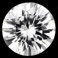 Kamputsean 1ct  jalokivi , kirkas Zircon kuin timantti