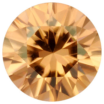 Sri Lankan  zirconi 4mm / VVS, konjakin ruskea