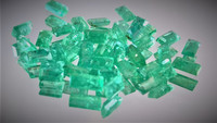 Smaragdi 1,3  x 2  - 3,2mm