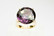 Vintage 14ct kultasormus ISOlla 14mm safiirilla ( synt.)