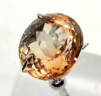 Imperial topaz ovaali 11ct multicolour