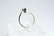 18ct valkokultainen kirkas timanttisormus 0,09ct / 2,9mm
