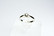 18ct valkokultainen kirkas timanttisormus 0,09ct / 2,9mm