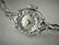 uniikki valko kultainen vintage  timanttikello Lady Elgin