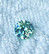 Moissaniitti / moissanite 3mm - 10mm harvinaisempi sinisen vihreä sävy