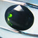 Kromi Diopsidi 8,5ct / 16,2mm , mustan näköinen vihreillä loisteilla