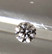 Moissaniitti / moissanite 1,2ct / 6,5mm  väritön kirkas briljanttihionta