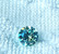Moissaniitti / moissanite 3mm - 10mm harvinaisempi sinisen vihreä sävy