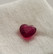 Rubiini sydän  1,9ct , / 7,1mm  kuvallinen GRA aitoustodistus
