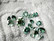Moissaniitti / moissanite 3mm - 10mm harvinaisempi sinisen vihreä sävy