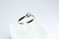 18ct valkokultainen kirkas timanttisormus 0,09ct / 2,9mm