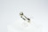 18ct valkokultainen kirkas timanttisormus 0,09ct / 2,9mm
