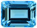 Topaasi 8x6mm, smaragdi hiottuna