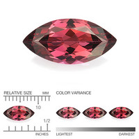 Rhodoliitti granaatti 10mm