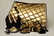 Horse modern design Metallic Gold-setti (yleis/este)