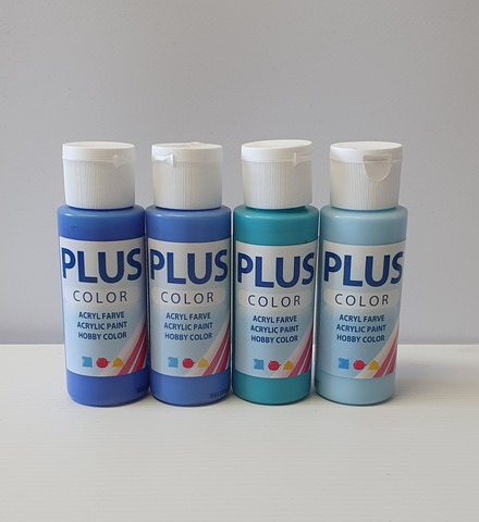 Plus Color- askartelumaali, sinisävyiset