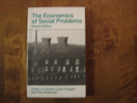 The Economics of Social Problems, Julian Le Grand, Carol Propper, Ray Robinson