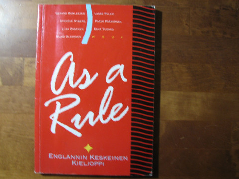 As a rule, englannin keskeinen kielioppi, Gererd McAlester ym.