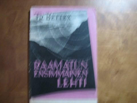 Raamatun ensimmäinen lehti, T.R. Bettex