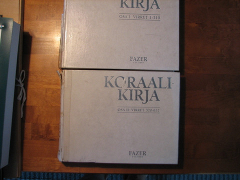Koraalikirja I-II, 1986 hyväksyttyyn virsikirjaan