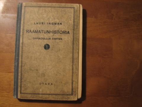 Raamatunhistoria oppikouluja varten, Lauri Ingman