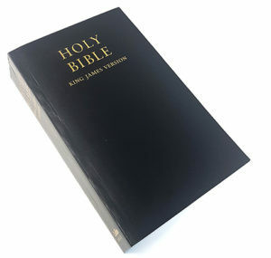 Raamattu, Holy Bible, KJV, musta