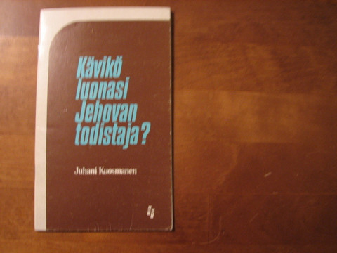 Kävikö luonasi Jehovan todistaja, Juhani Kuosmanen