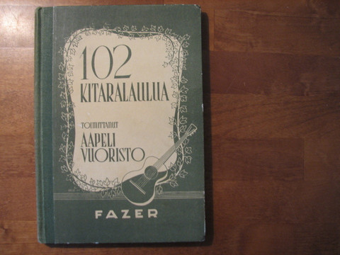 102 kitaralaulua, Aapeli Vuoristo (toim.)