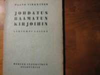 Johdatus Raamatun kirjoihin, lyhyempi laitos, Paavo Virkkunen, d2