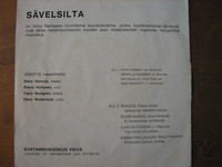 Sävelsillan lauluja 2 duettoina, Tapio Henriksson, Teuvo Kolehmainen