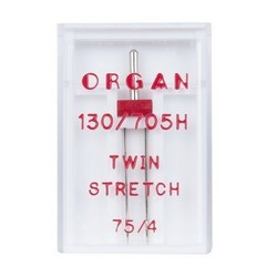 Organ Twin Stretch 75/4 kaksoisneula