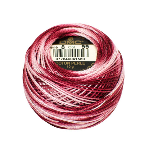 DMC Helmilanka no.8  10 g liukuvärjätty